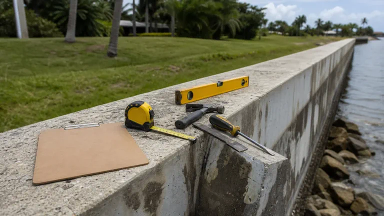 Seawall symptom notes and property context